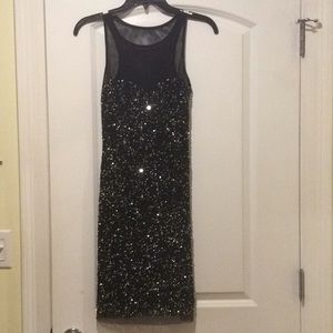 Black sequin formal dress